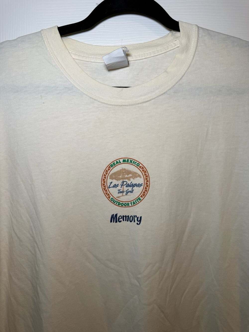 Hanes Las Palpas Taco Grill T-Shirt Vintage Graphic Tee White